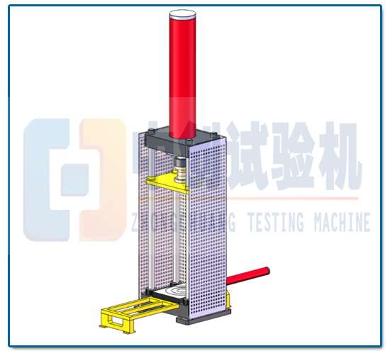 電液伺服彈簧壓力試驗機 結(jié)構(gòu)原理圖